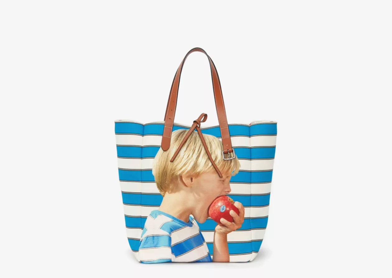 JW Anderson Belt Tote Bag with Boy with Apple Motif 4
