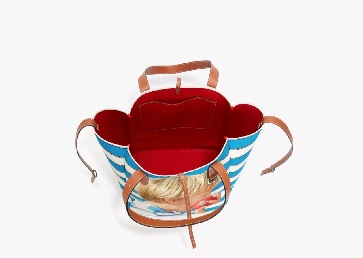 JW Anderson Belt Tote Bag with Boy with Apple Motif 11