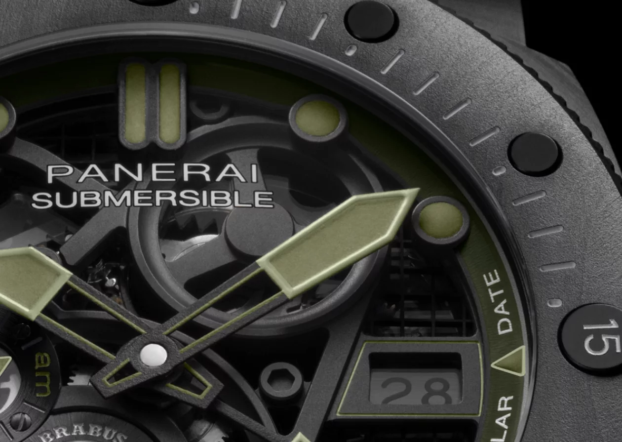 BRABUS x Panerai Launches Limited Edition Submersible S BRABUS Verde Militare Watch 2