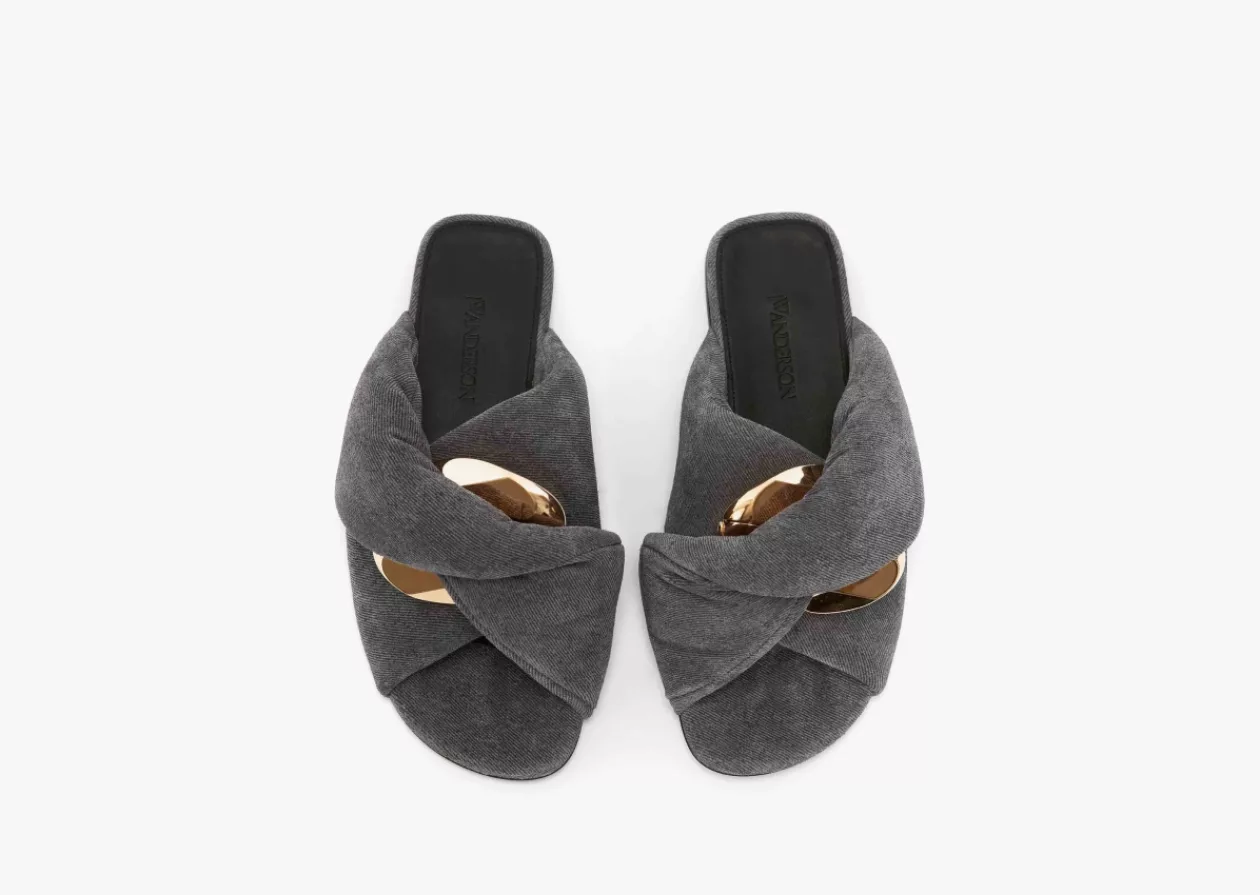 Chain Twist Leather Flats by JW Anderson