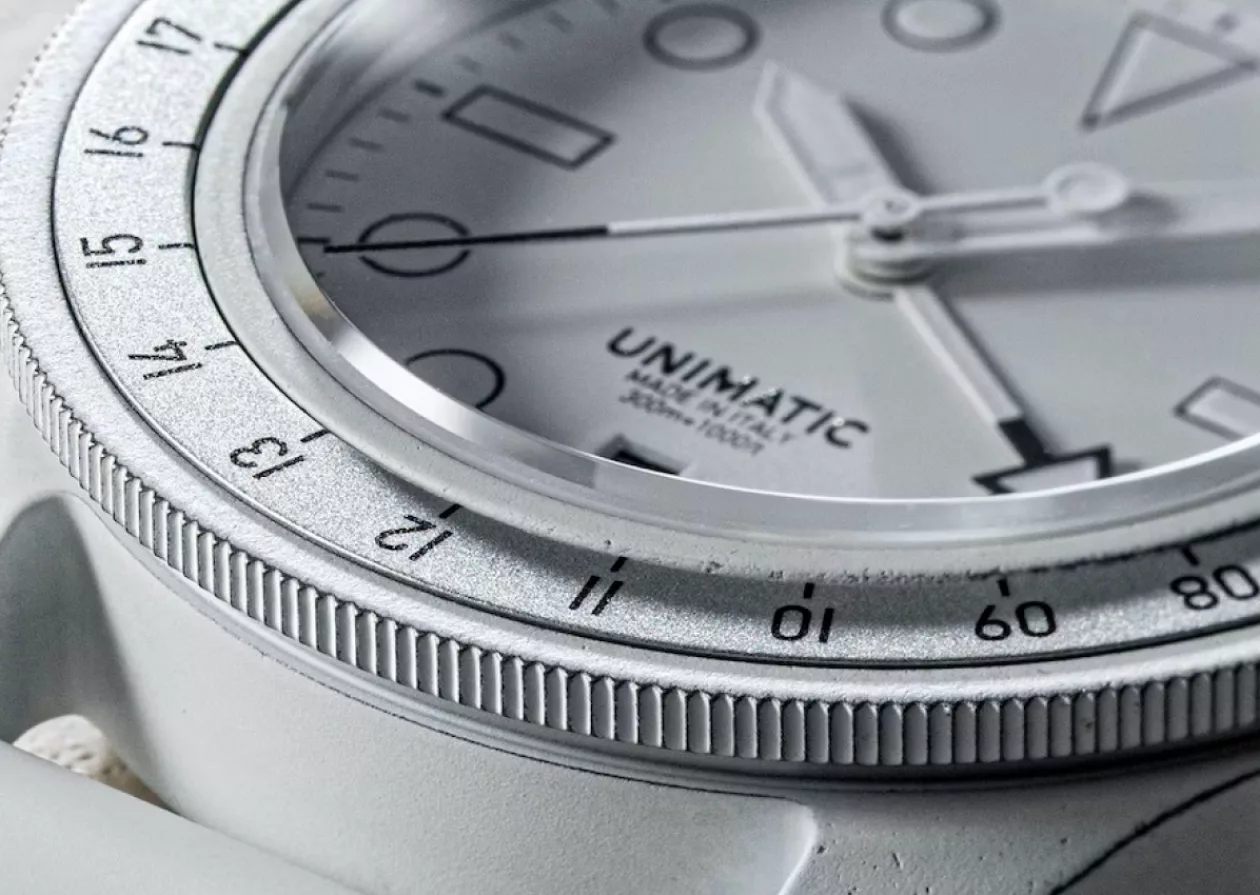 Unimatic x Revolution The Rakes limited edition Modello Uno GMT Arctic Fox where stealth meets style 11