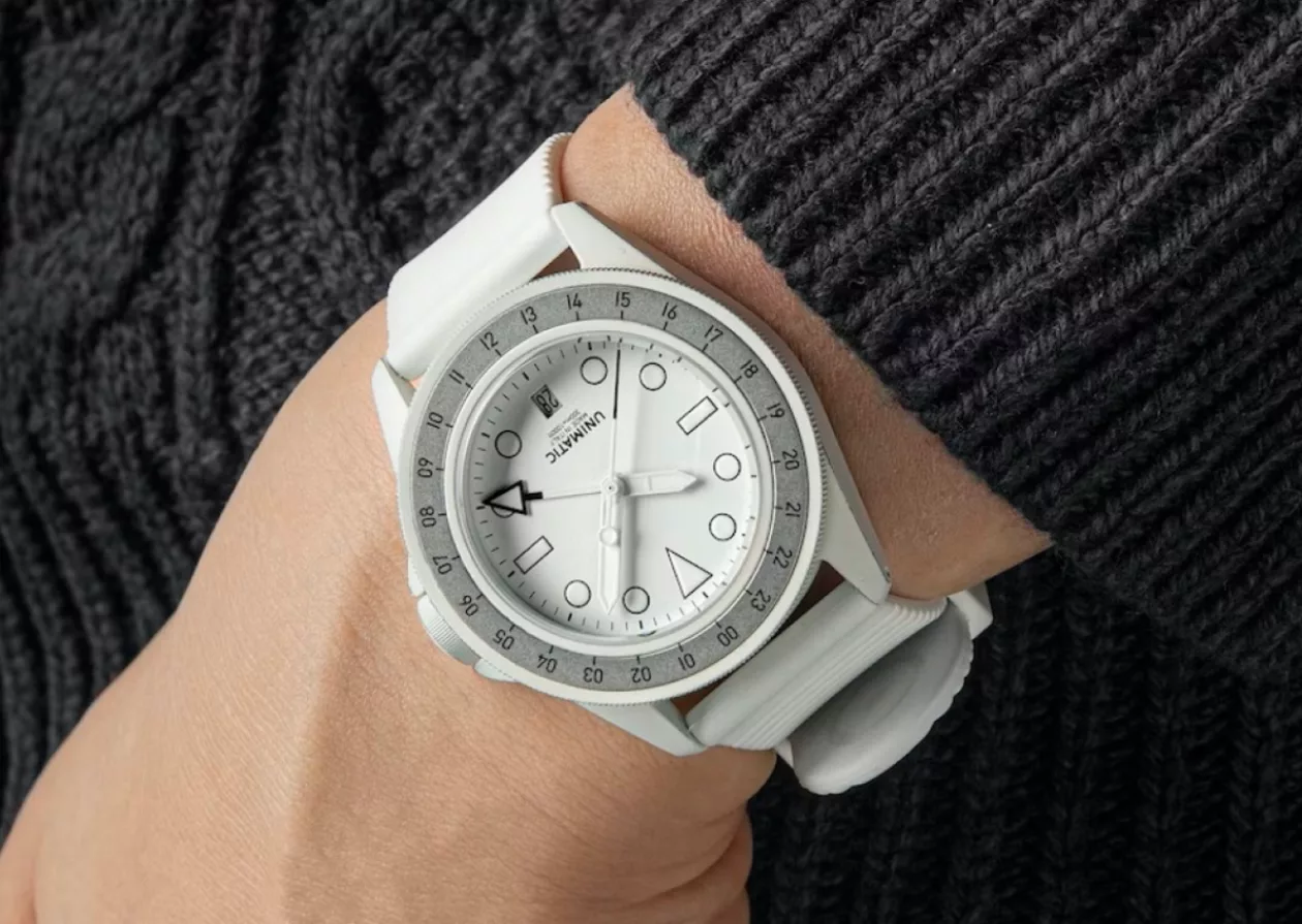 Unimatic x Revolution The Rakes limited edition Modello Uno GMT Arctic Fox where stealth meets style 71