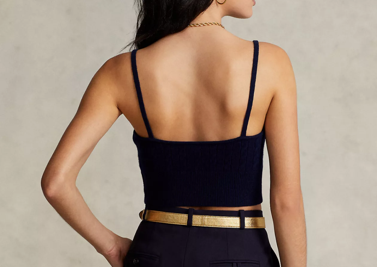 The Cable Knit Wool Cashmere Bralette from Ralph Lauren 2