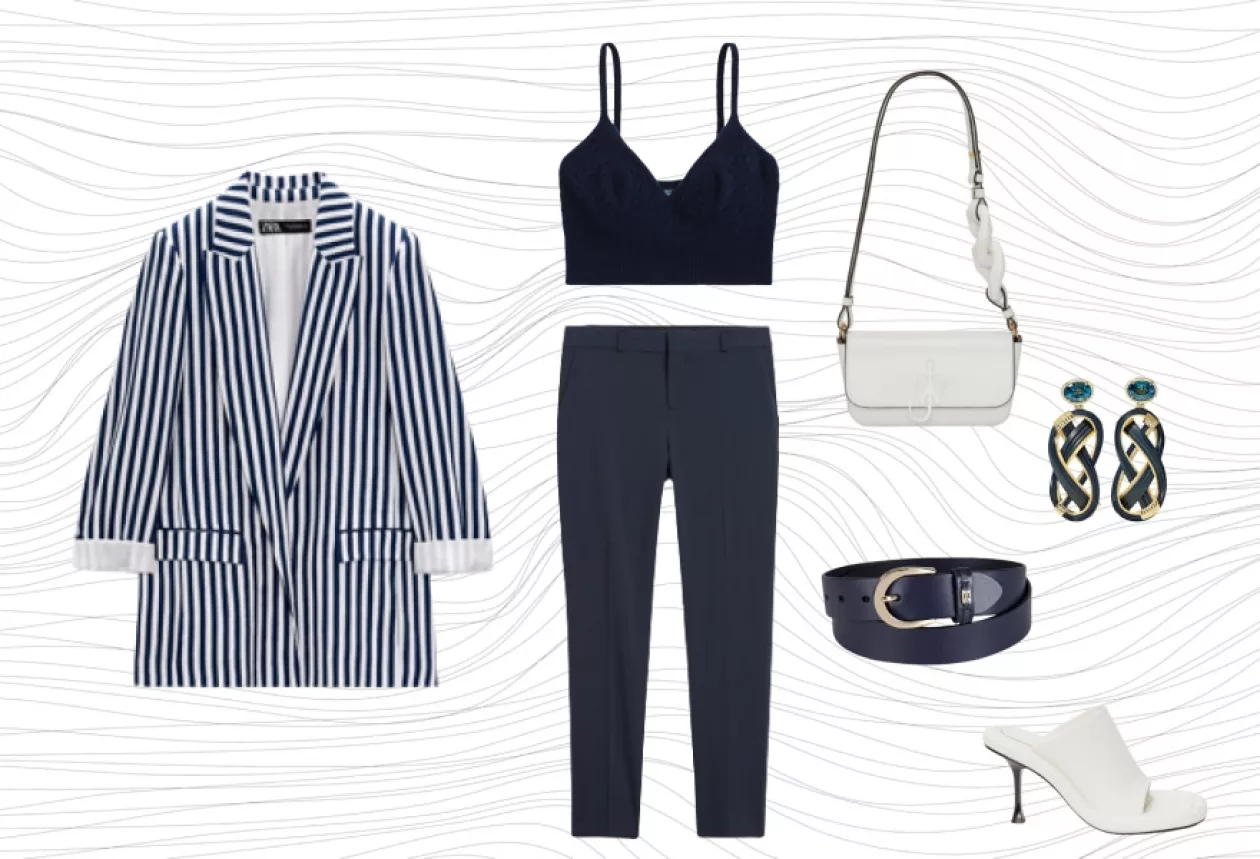 Classic Stripes and Luxe Accessories Elevate Your Style with This Refined Look