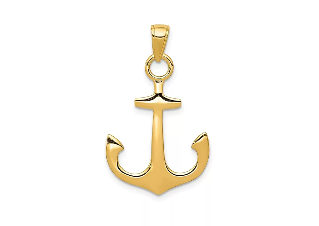 Summer Ready 14k Gold Nautical Pendant by ICE CARATS 1