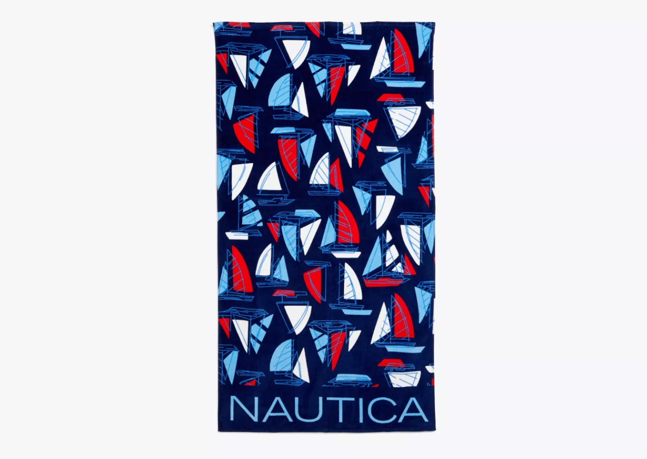 Sailboat Print Beach Towel by Nautica 2