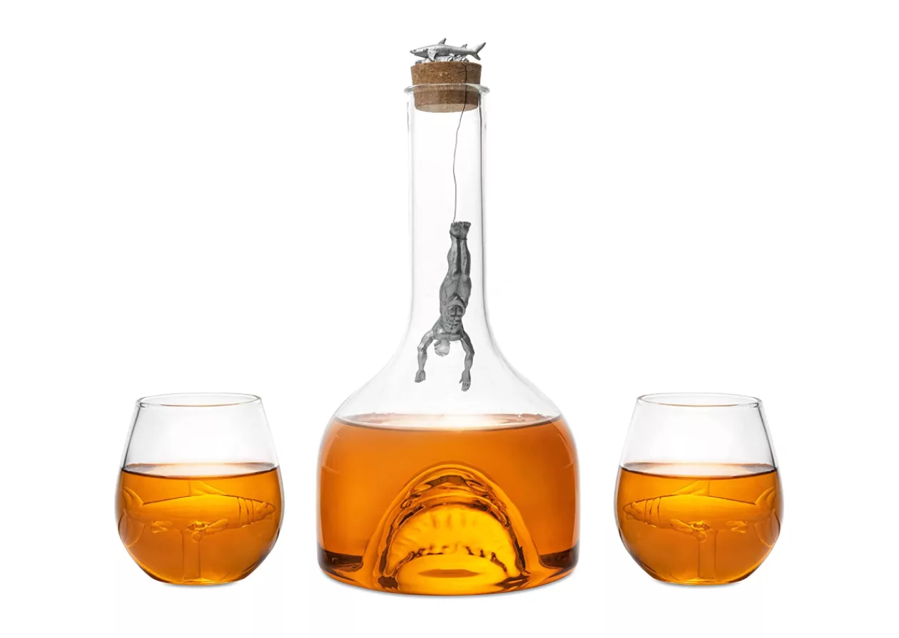 The Wine Savants Shark Decanter Set A Unique and Fierce Addition to Your Home Bar 2