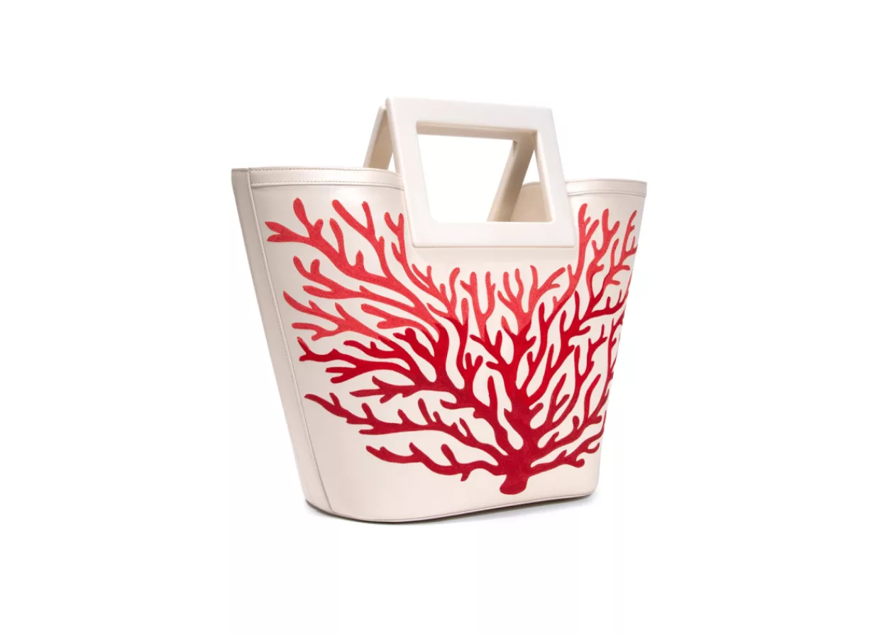 Riviera in Cream Napa and Coral by Marina Raphael 3