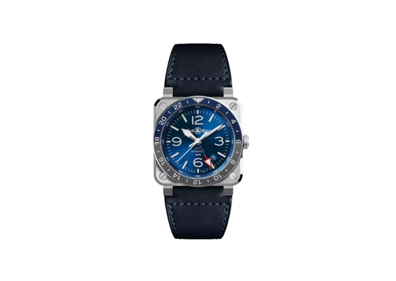 Unveiling the BR 03 93 GMT BLUE Redefining Travel Time with Bell Ross 3