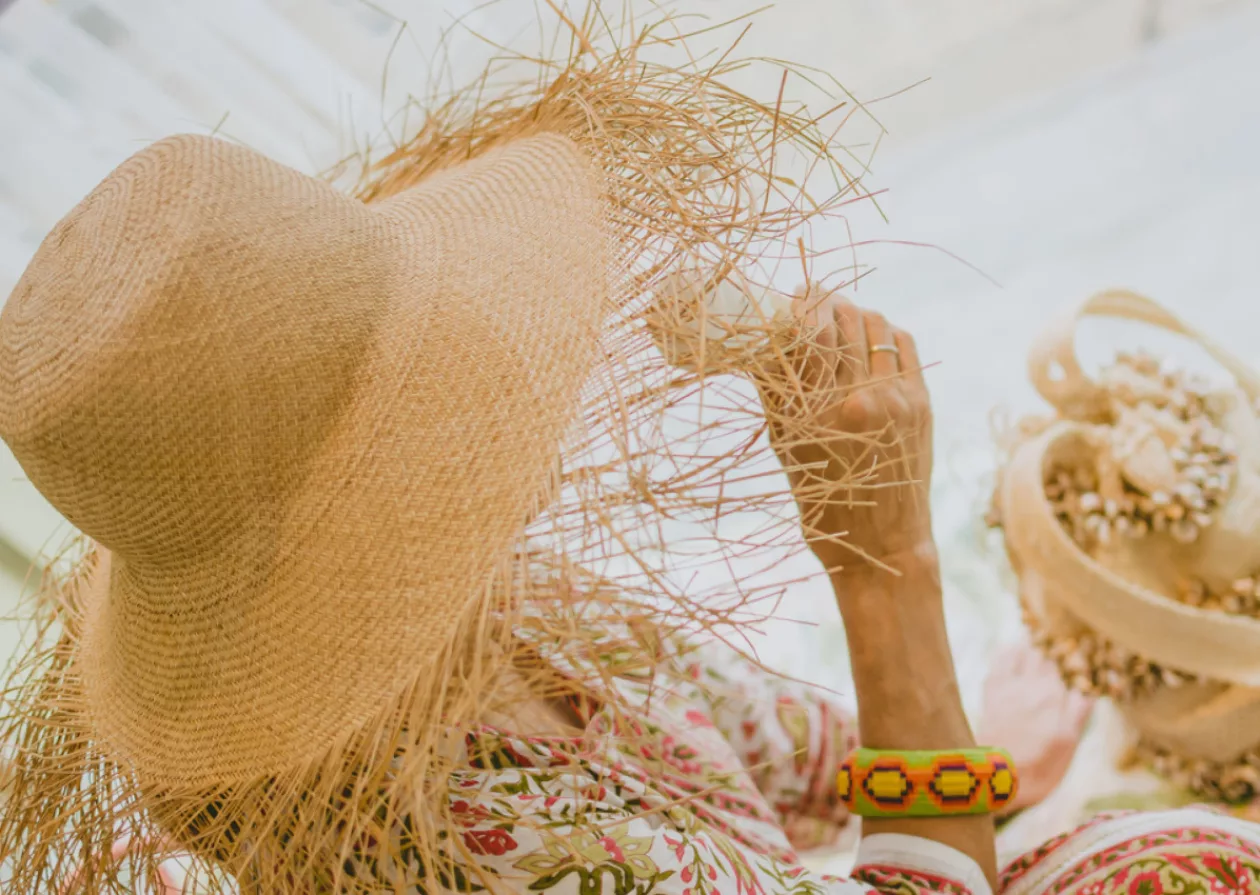 Casa Chiqui Iraca Woven Straw Hat 2