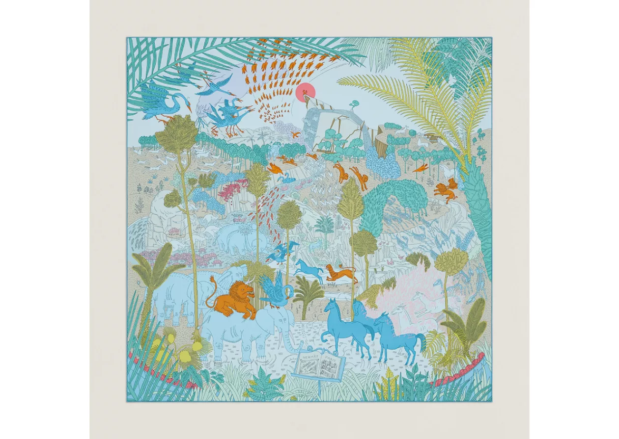 Le Carnaval des Animaux scarf 90 by Hermès