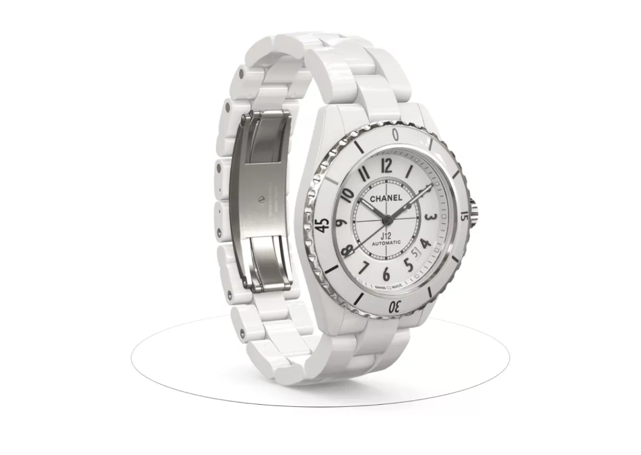 CHANEL J12 WATCH CALIBER 12 1 38 MM Timeless Elegance in White Ceramic and Steel 5
