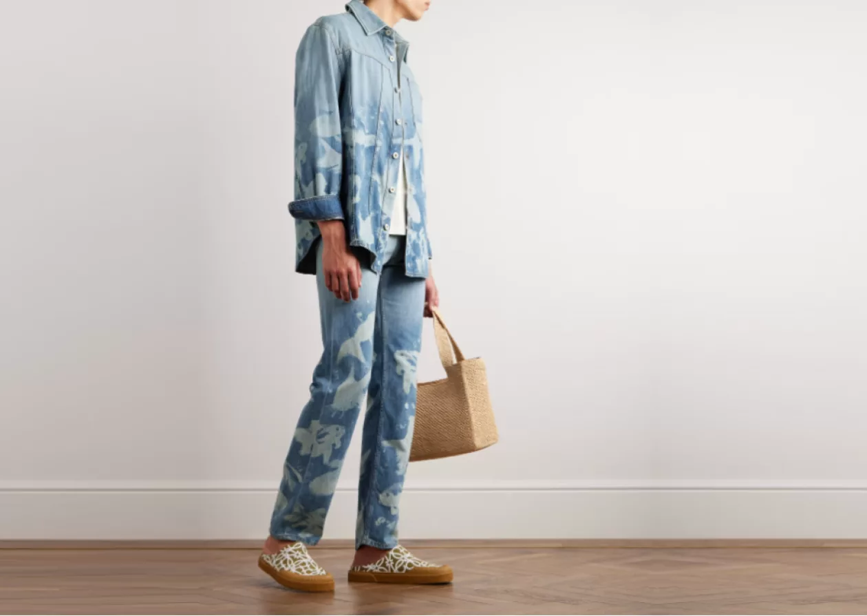 Straight Leg Dip Dyed Jeans 1