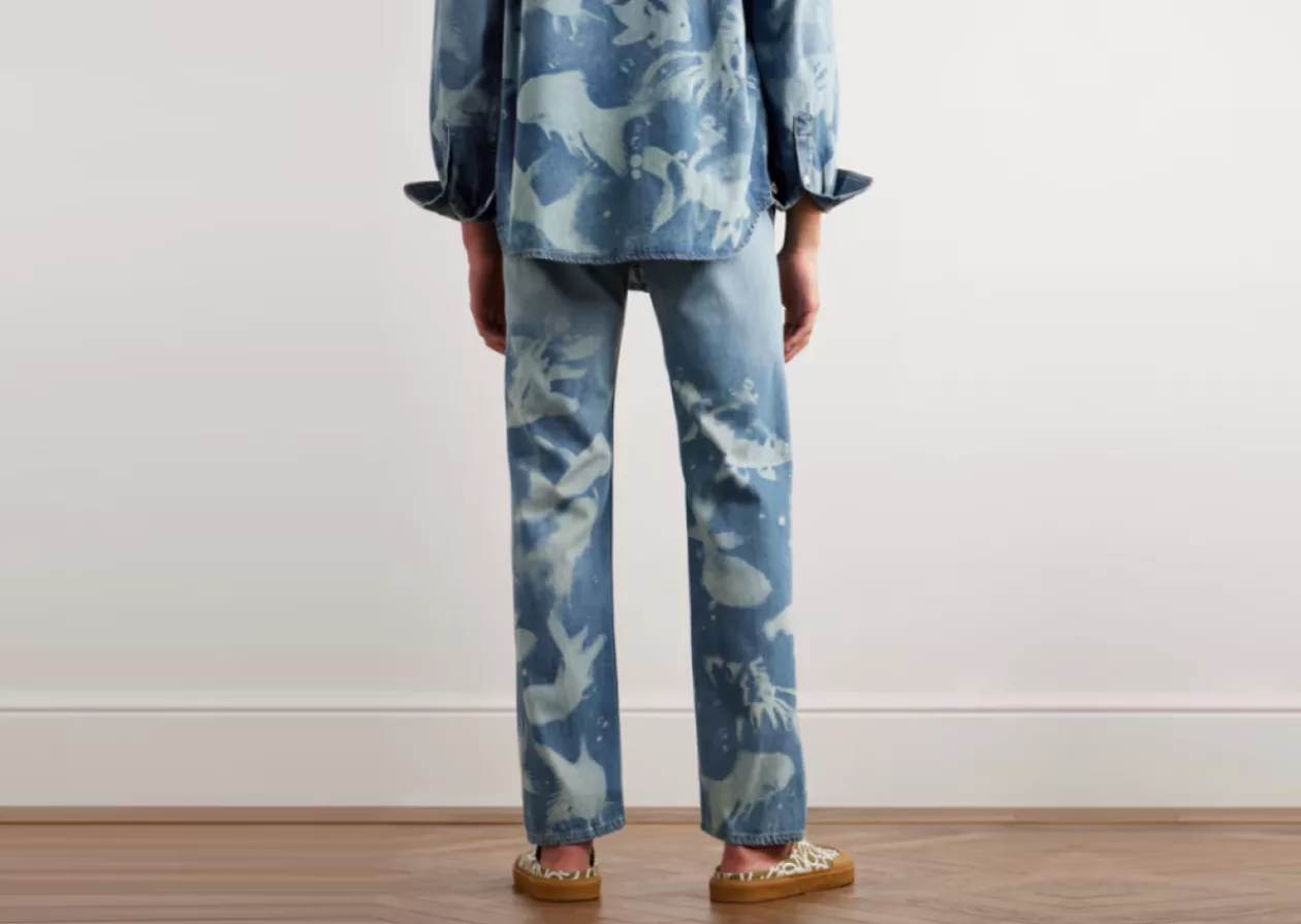 Straight Leg Dip Dyed Jeans 21
