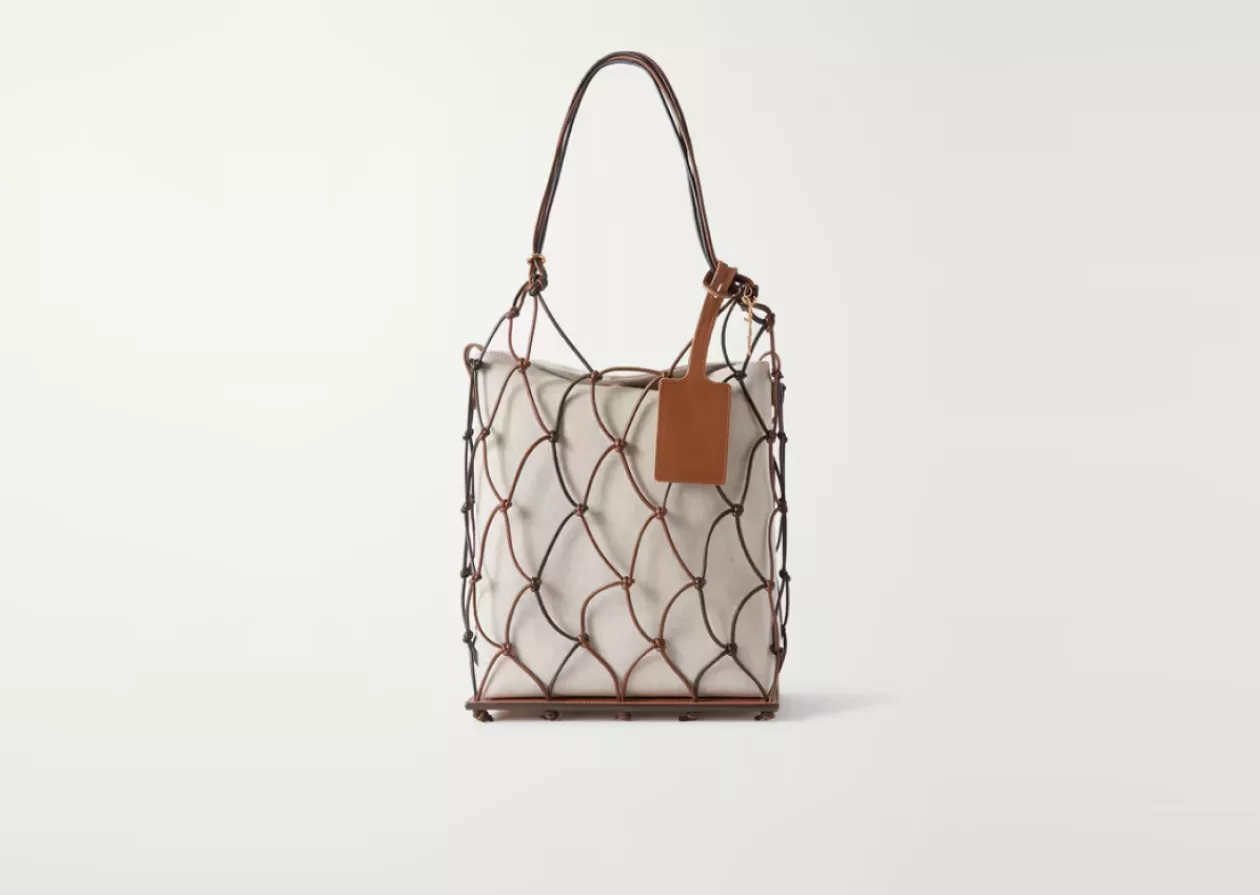 Jacquemus Leather Trimmed Canvas Messenger Bag 2