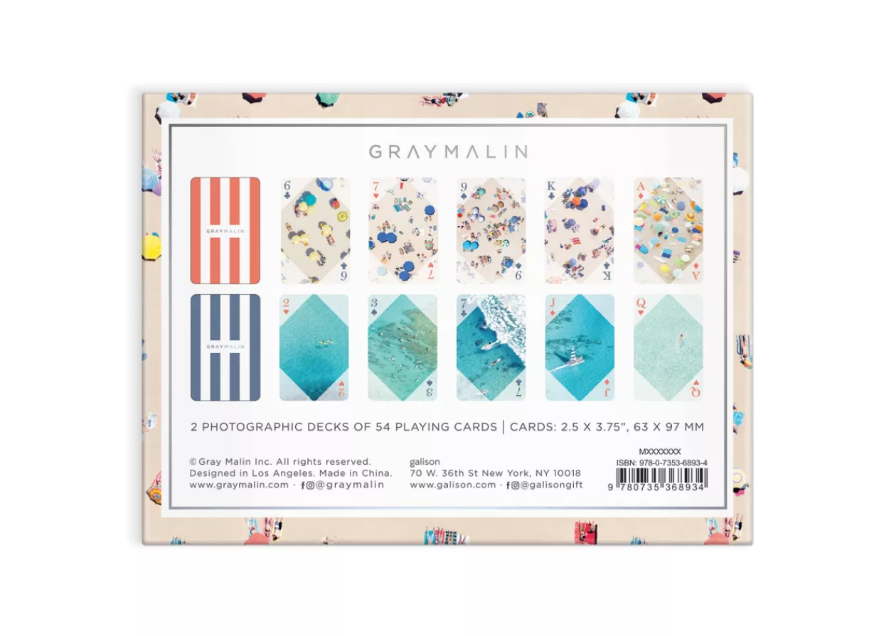 Elevate Your Game Nights with Gray Malins Beach Playing Card Set 6