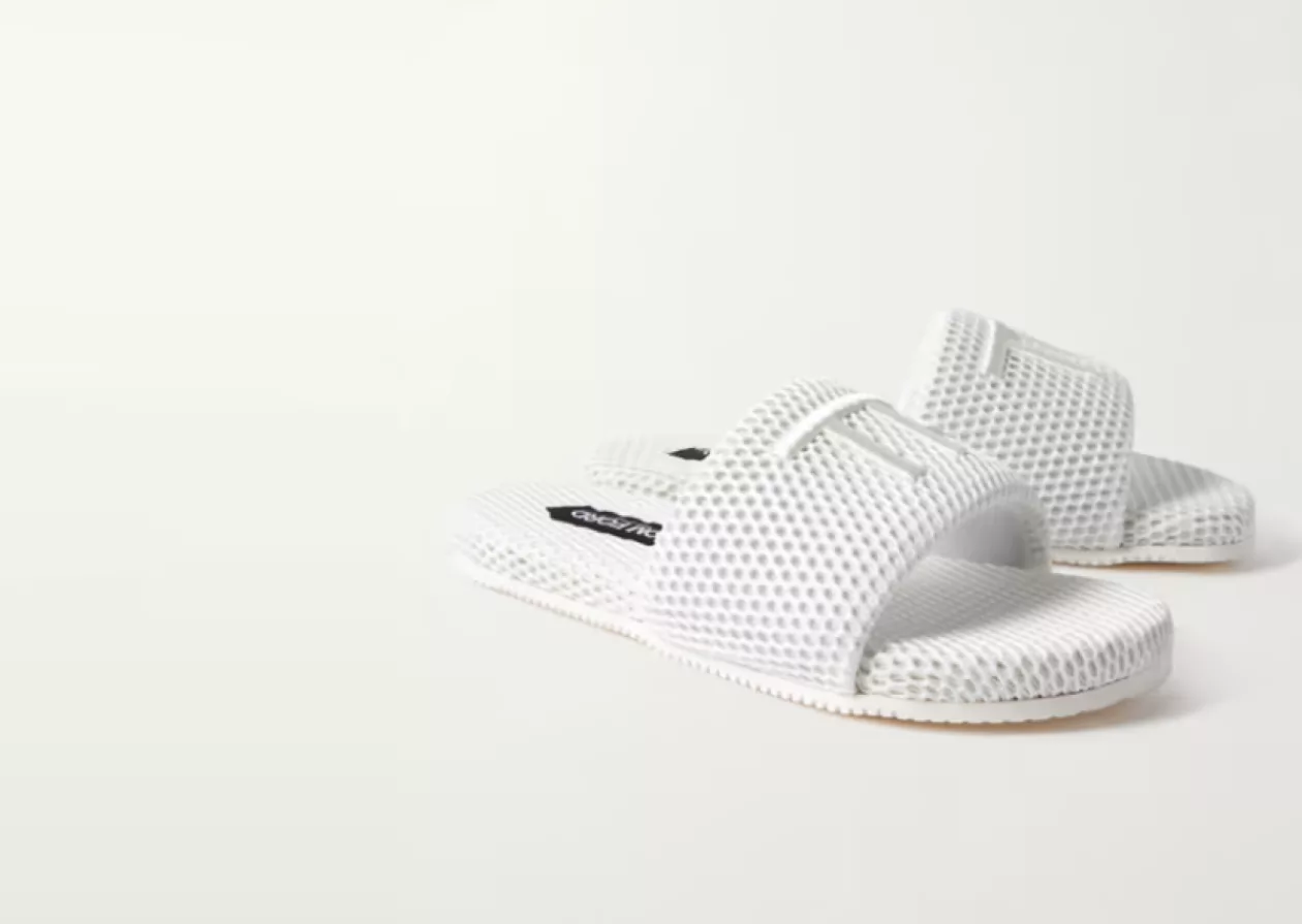 Harrison Logo Embroidered Mesh Sandals