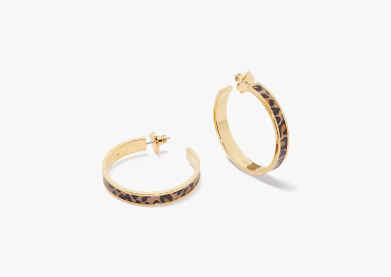 Heritage Spade Flower Hoops by Kate Spade