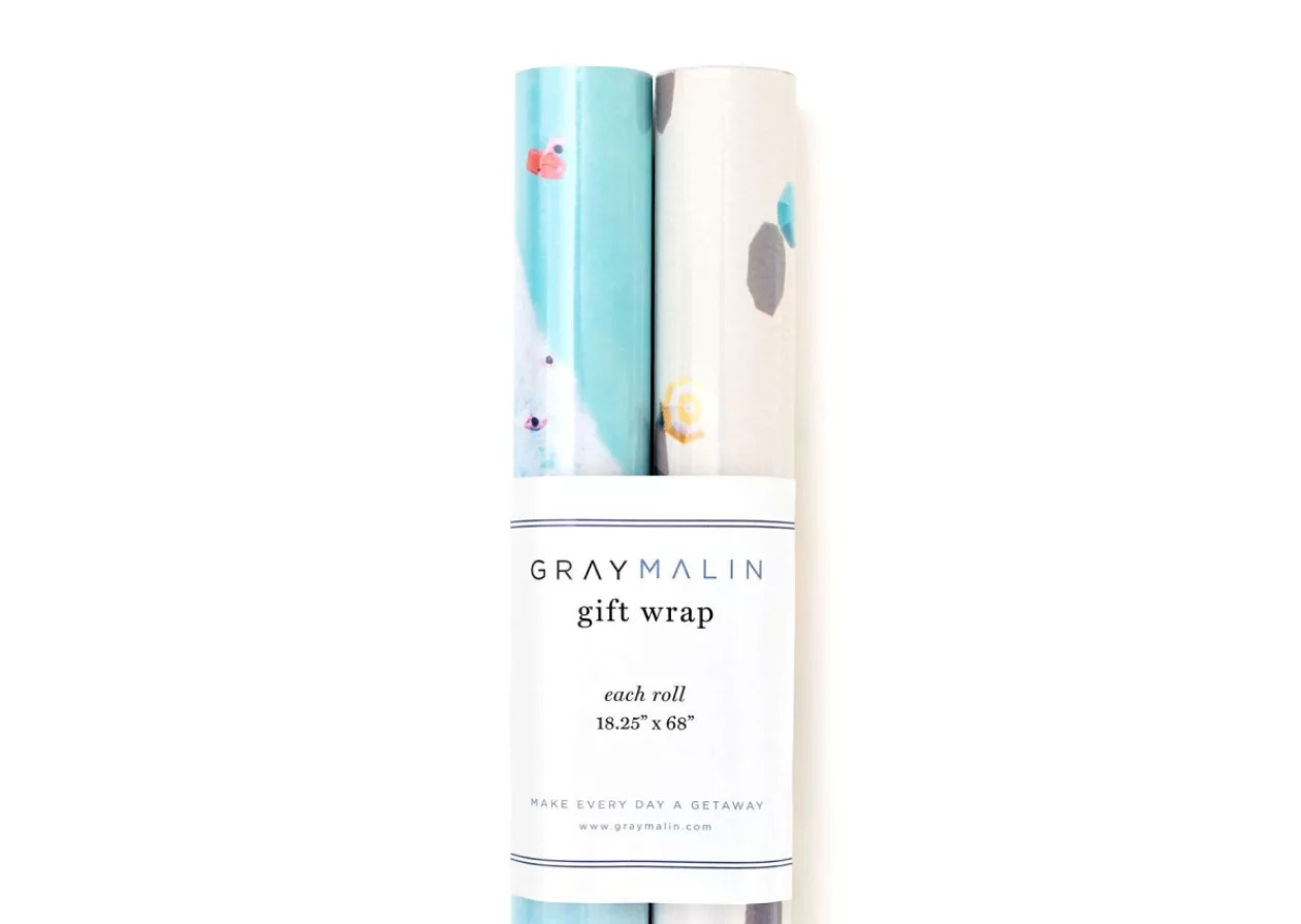 Wrap Your Presents in Coastal Elegance with Gray Malins Beach Birthday Gift Wrap Set 9