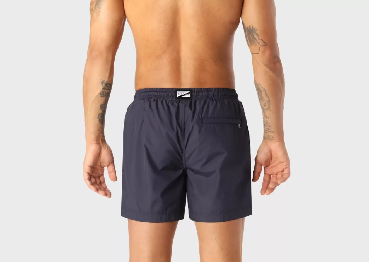 Marda Navy Mid Length Swim Shorts