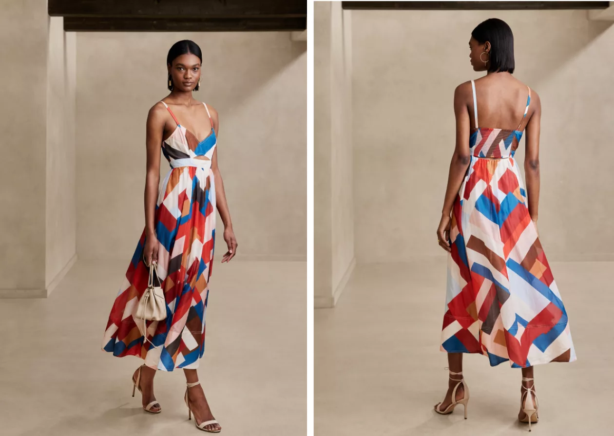 Banana Republic Isa Cotton Silk Dress