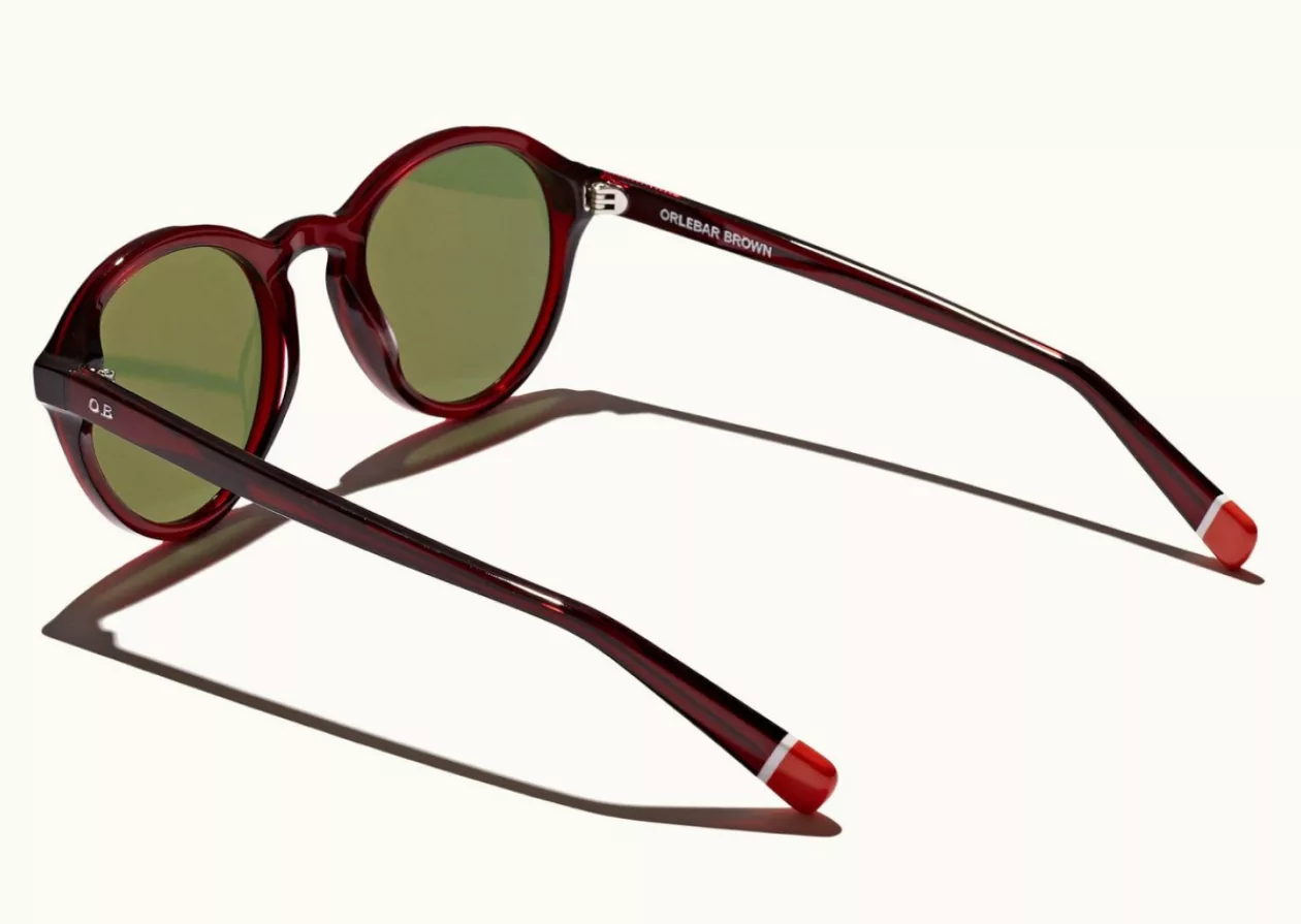 Orlebar Brown Harlyn Sunglasses in Red 2
