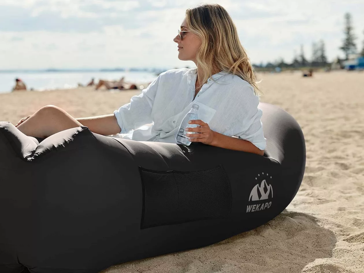 WEKAPO Inflatable Lounger Air Sofa Chair Camping Beach Accessories 4