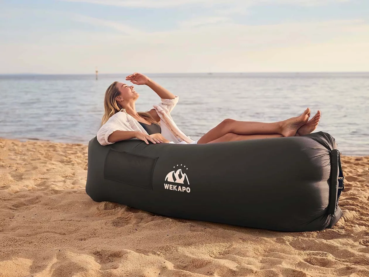WEKAPO Inflatable Lounger Air Sofa Chair Camping Beach Accessories 5