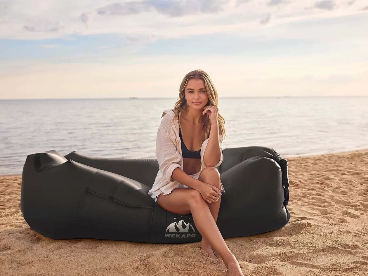 WEKAPO Inflatable Lounger Air Sofa Chair Camping Beach Accessories 6