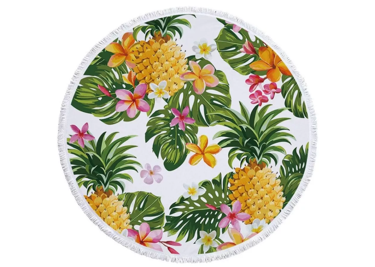 Icosa Mro Round Beach Towel 1