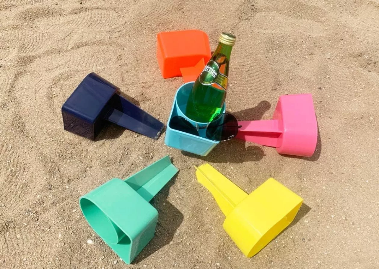 Home Queen Beach Cup Holder with Pocket 6
