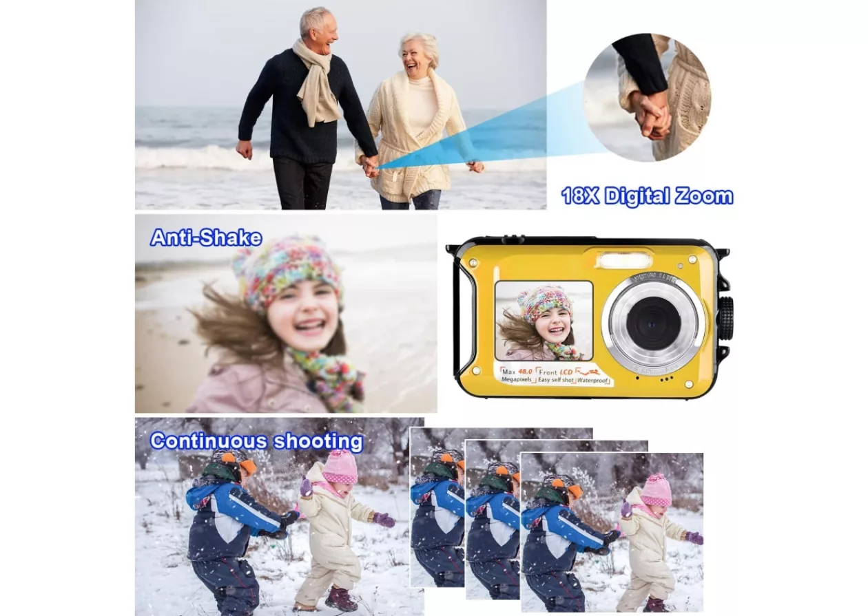 Waterproof Camera 2 7 K Full HD Underwater Camera 1