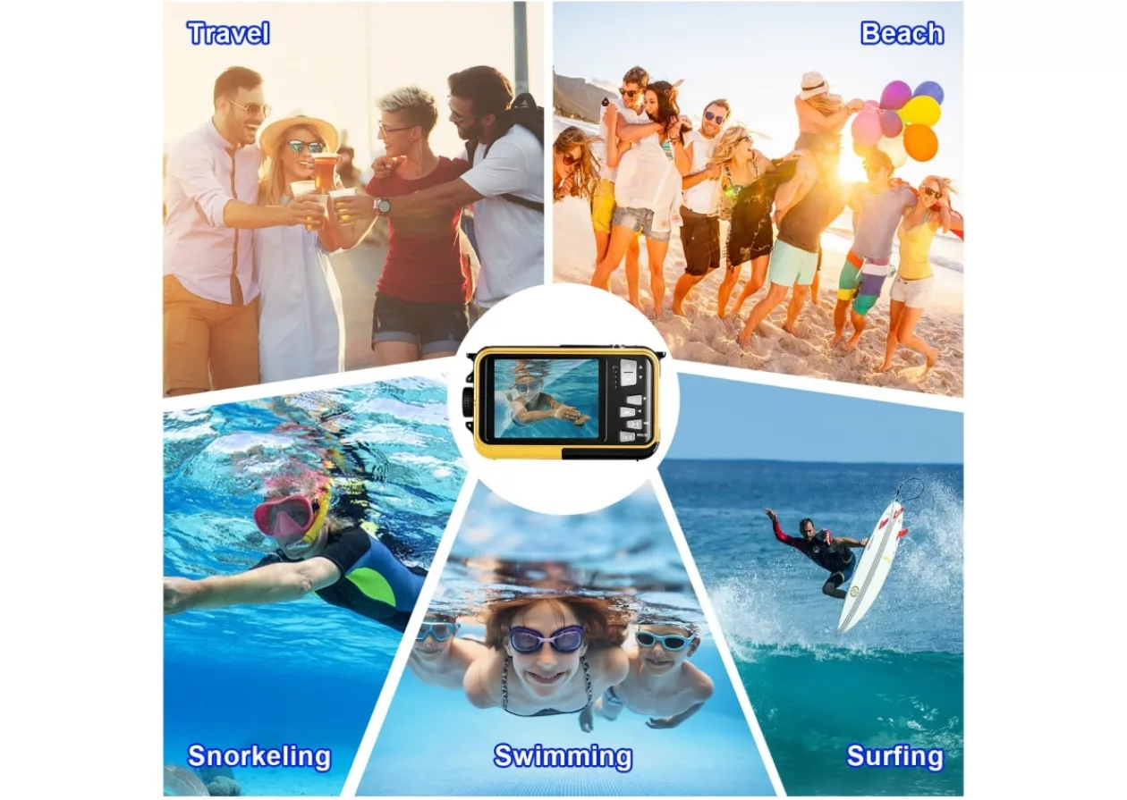Waterproof Camera 2 7 K Full HD Underwater Camera 2