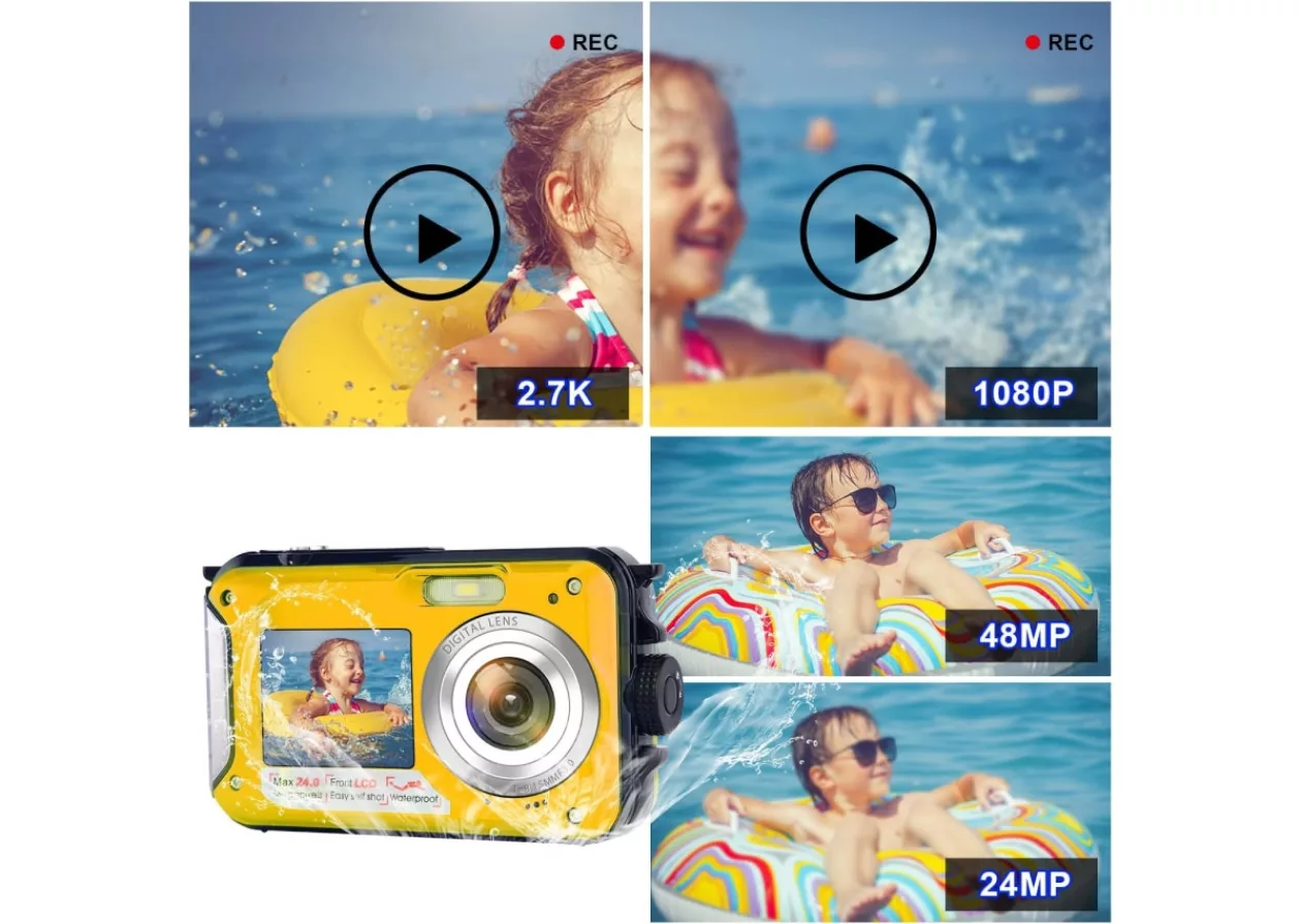 Waterproof Camera 2 7 K Full HD Underwater Camera 3