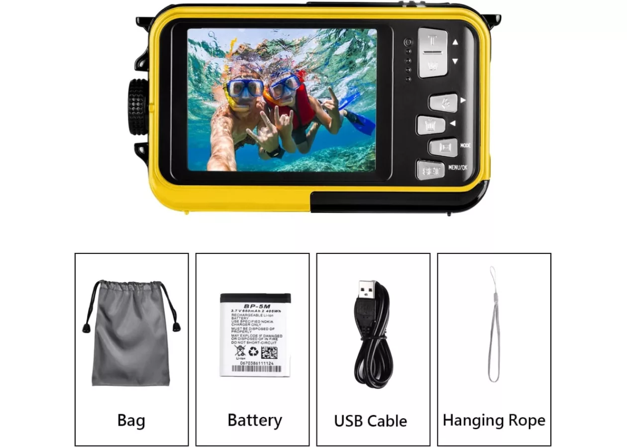 Waterproof Camera 2 7 K Full HD Underwater Camera 4