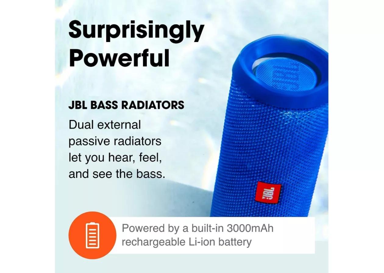 JBL Flip 4 Waterproof Portable Bluetooth Speaker 3