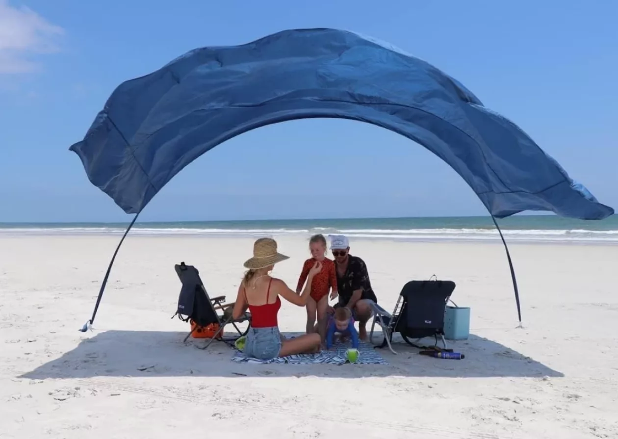 Windproof Beach Umbrella Sun Shelter 1