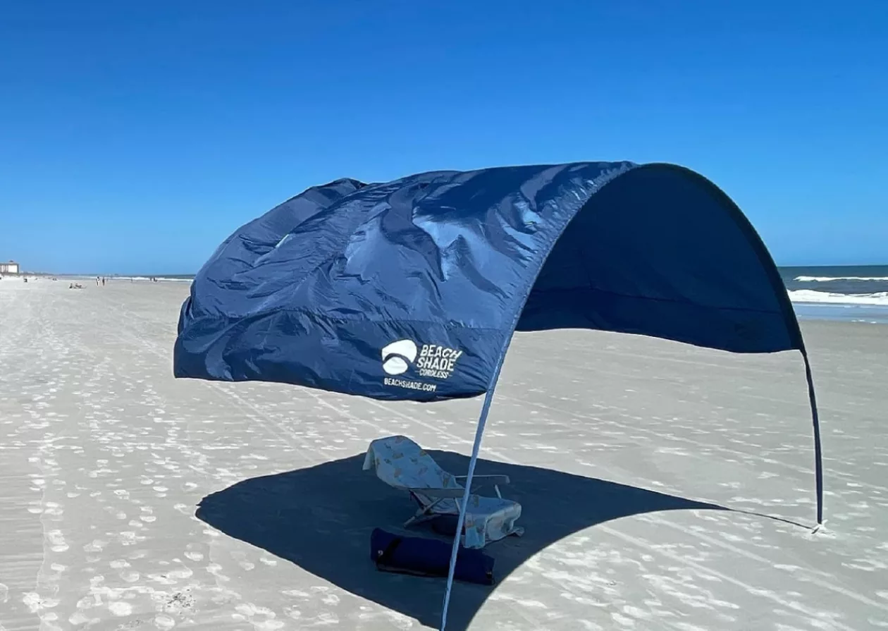 Windproof Beach Umbrella Sun Shelter 41