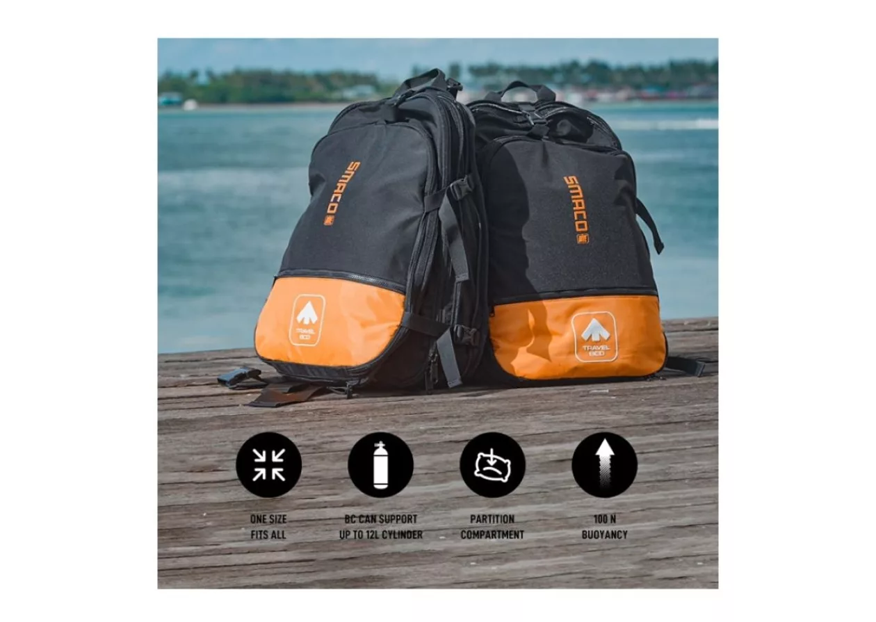 Smaco S700 MAX 2 in 1 Backpack BCD scuba tank for underwater 2
