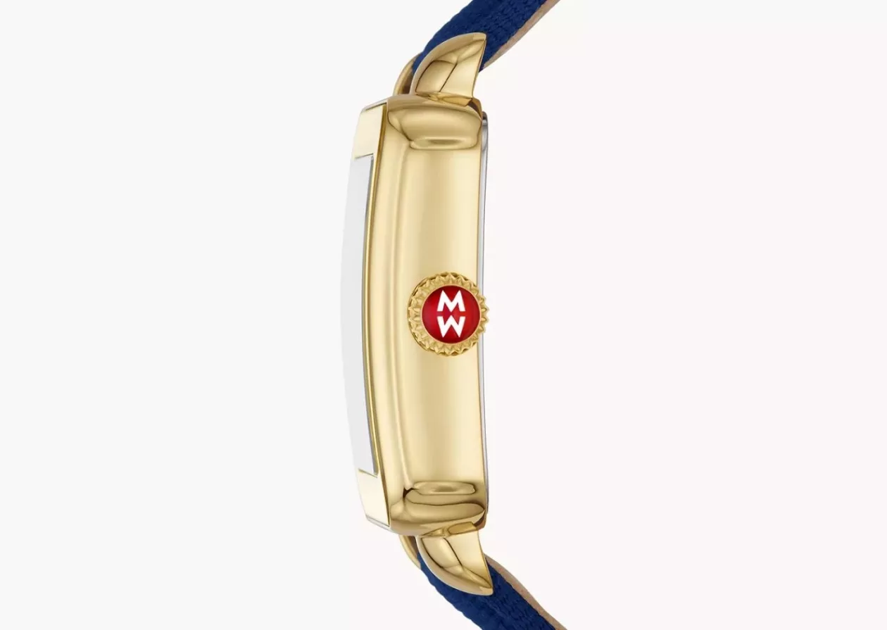 Eco Elegance Deco Sport Gold Tone Midnight tide ocean material Watch 3