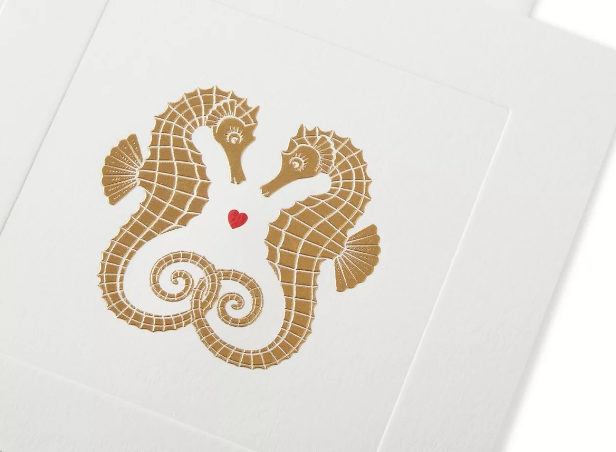 Smythsons Valentine Charm The Love Seahorses Card for Your Special Someone 1