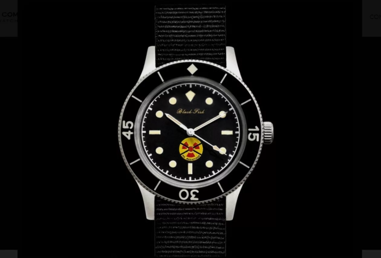 Vintage Charm Modern Precision TRUE NORTH BLACK FISH NORAD AUTOMATIC WATCH 1