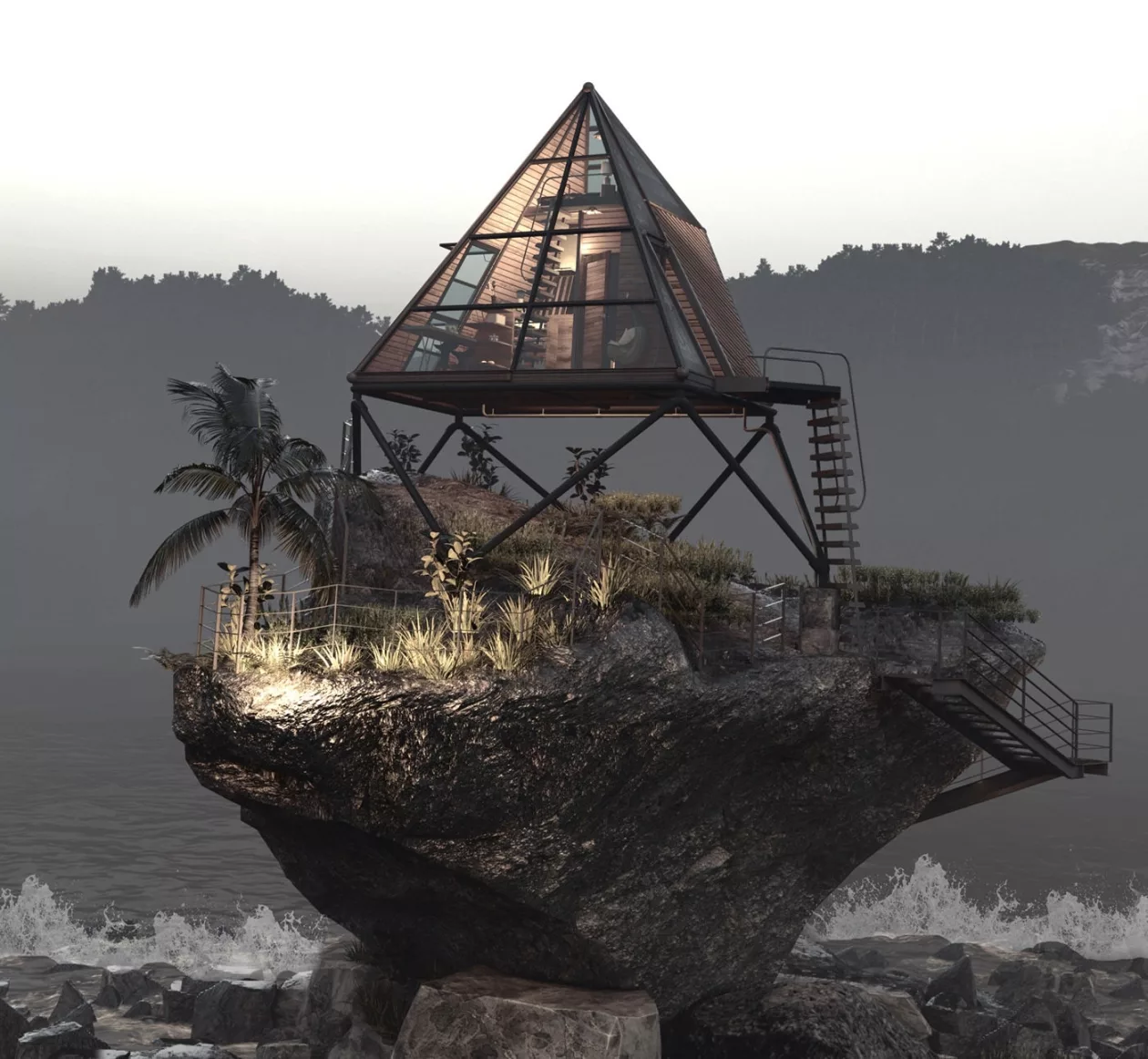 A frame ocean cabin supremarine 5
