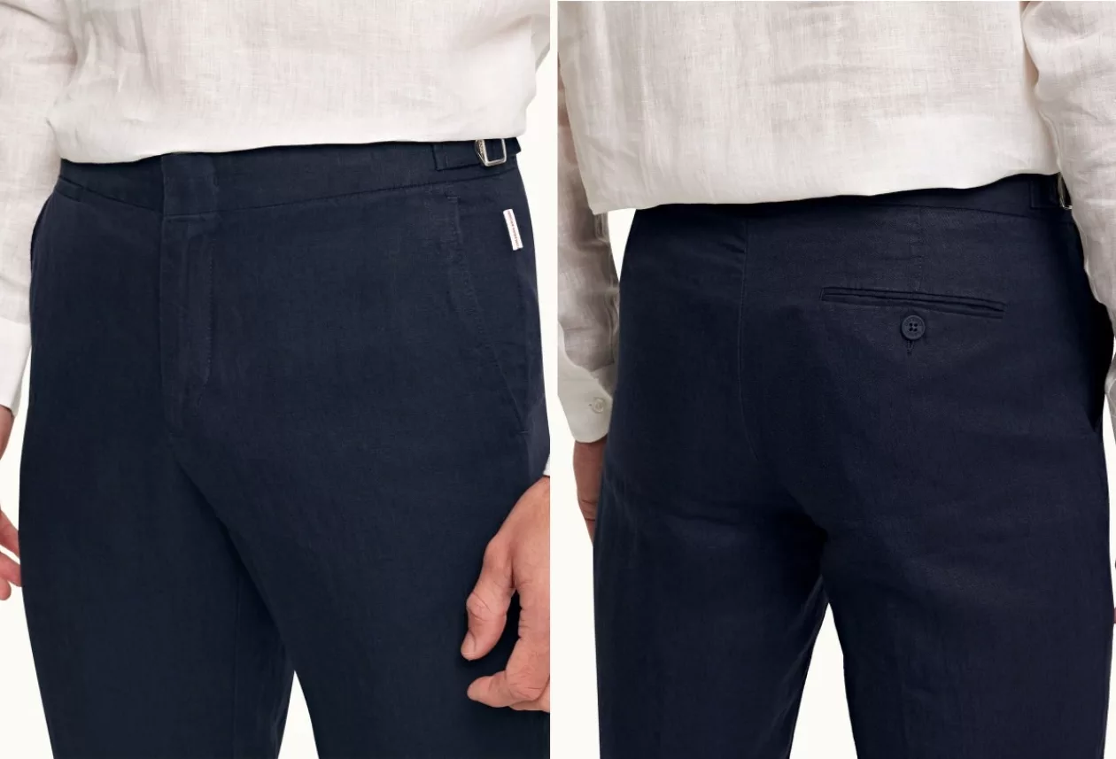Stay Sharp and Comfortable ORLEBAR BROWN Griffon Linen Trousers 2