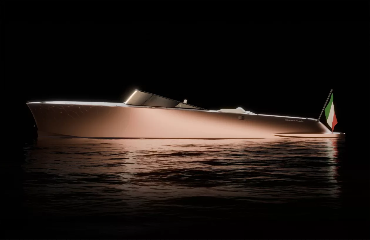 MASERATI AND VITA POWER TRIDENTE PIONEERING THE FUTURE OF ALL ELECTRIC MARINE LUXURY 1