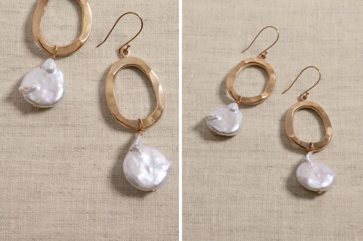 Banana Republic SABARA PEARL EARRINGS AUREUS ARGENT 2