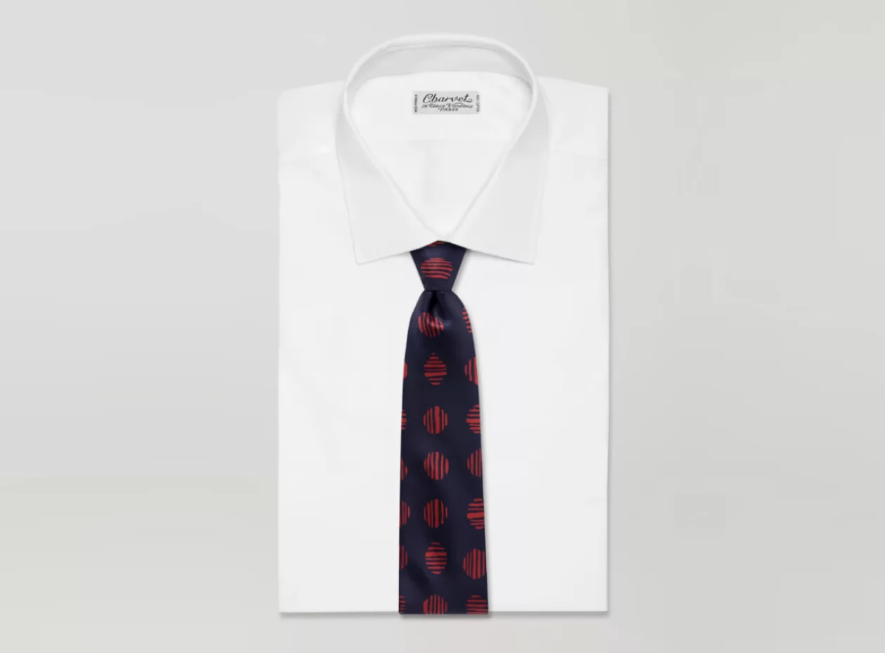 Charvet Printed Silk Twill Tie 2