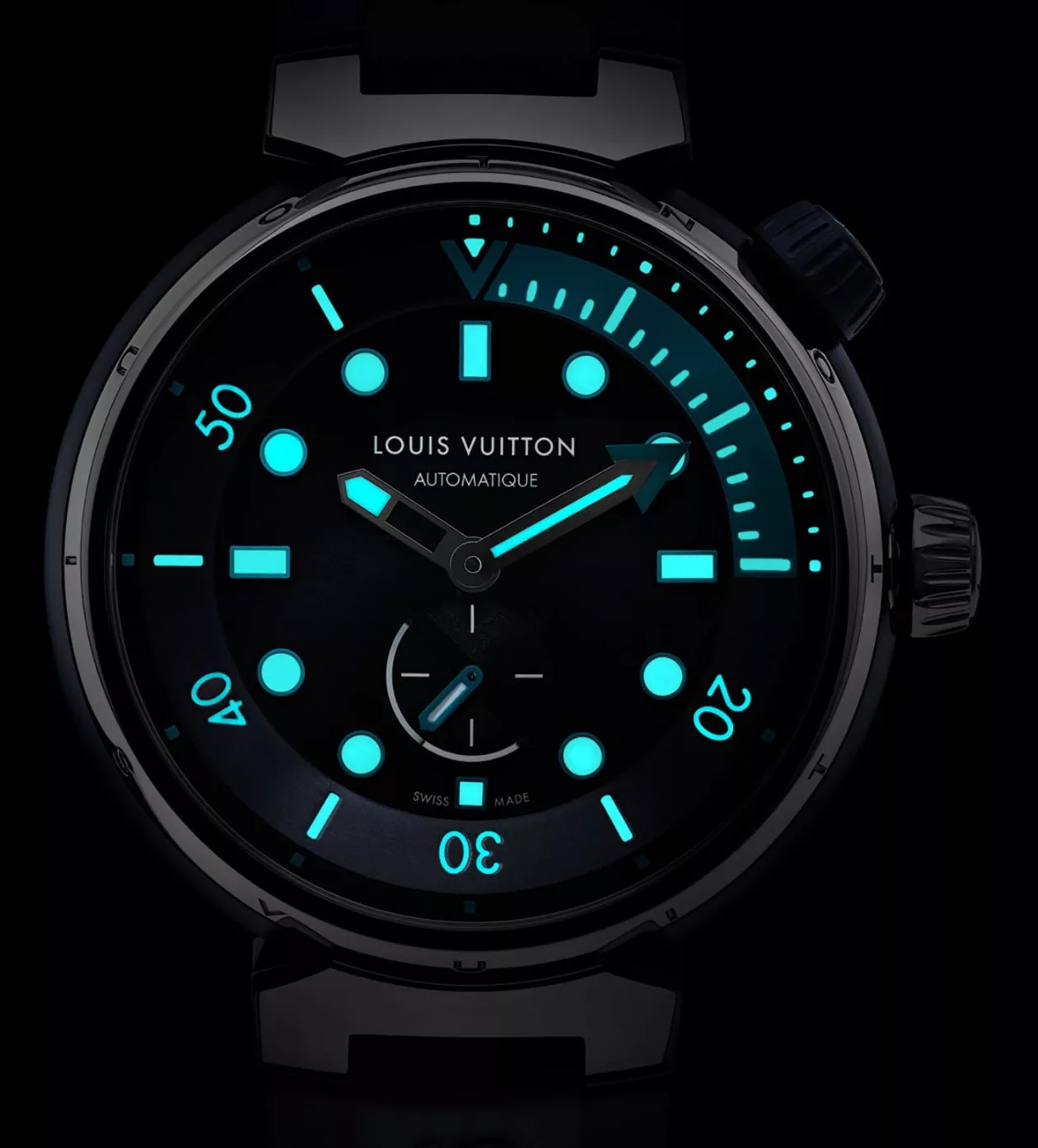 Louis Vuitton Tambour Street Diver Supremarine 4
