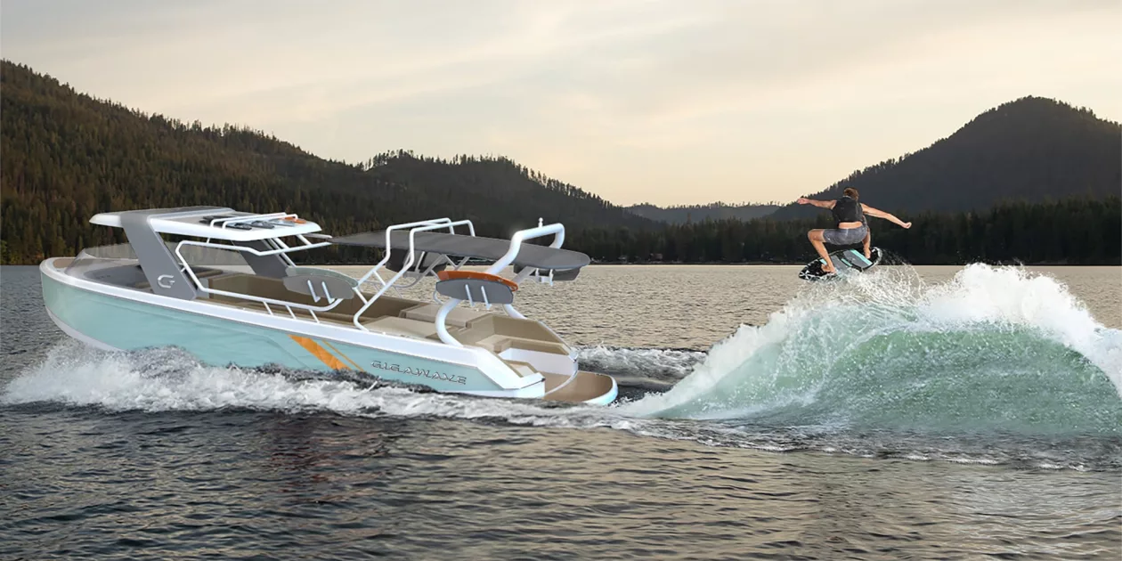 Gigawave wake surf boat supremarine 2