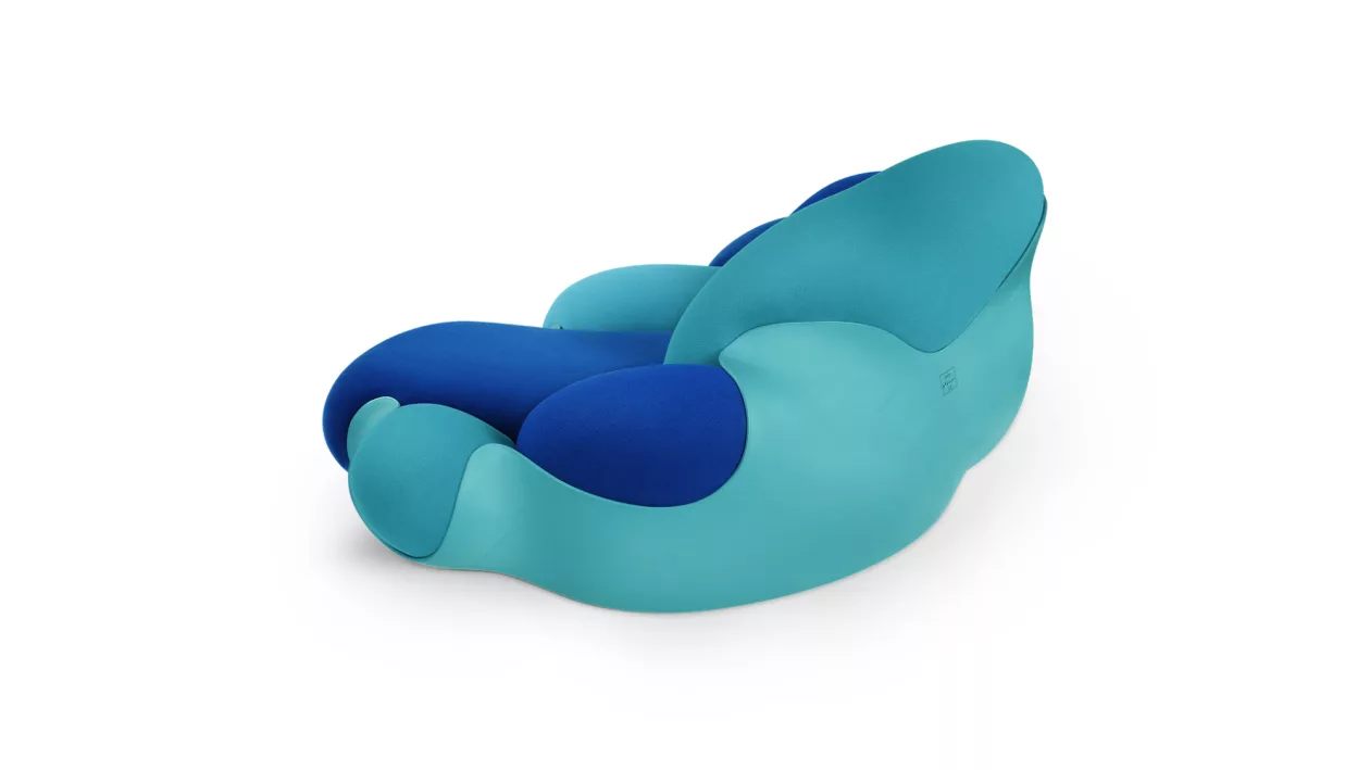 Bomboca sofa mm by campana brothers blue lagoon chromatic harmony